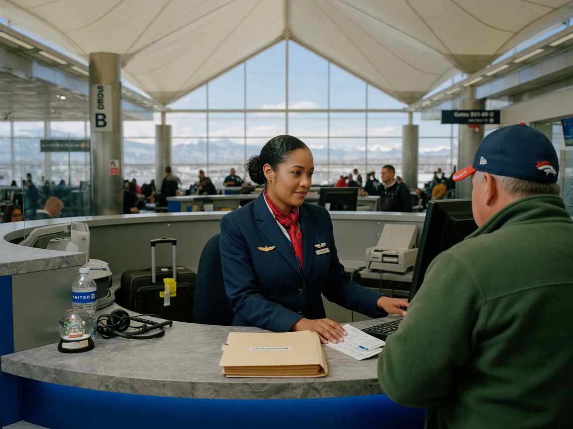 Airline Customer Service work by Flight Rebooking Desk in Denver, CO